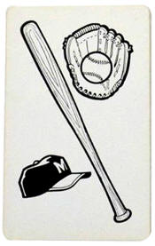1970 Milton Bradley Game Card