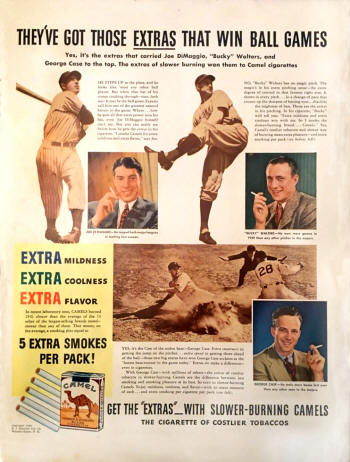 Joe DiMaggio, Bucky Waters, and George Case