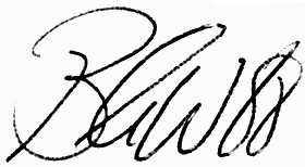 Brandon Webb Autograph Sample