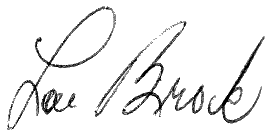 Lou Brock Autograph Sample