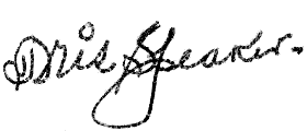 Tris Speaker Autograph Sample