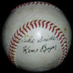 Ken Boyer Duke Snider signatures