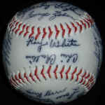 1977 New York Yankees Roy White Souvenir Baseball