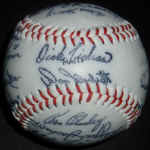 1977 New York Yankees Facsimile Autograph Souvenir Baseball