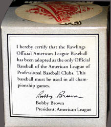 Rawlings Official World Series Baseball Box