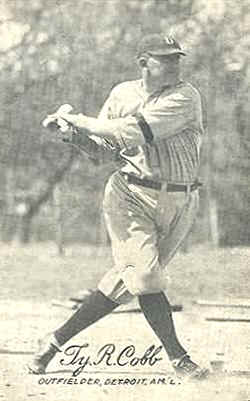  1921 Exhibit Baseball Card Ty R. Cobb