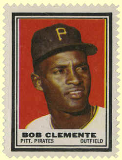 1962 Topps Stamps Roberto Clemente