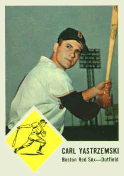 1963 Fleer baseball Card 8 Carl Yastrzemski