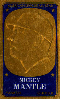 1965 Topps Embossed card 11 Mickey Mantle