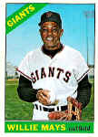 1966 Topps Willie Mays Card 1