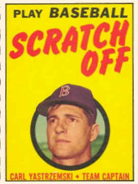 1970 Topps Scratchoffs Carl Yastrzemski