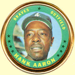 1971 Topps Coins 137 Hank Aaron