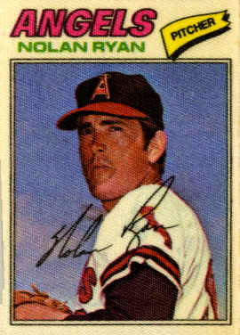 1977 Topps Cloth Sticker Nolan Ryan