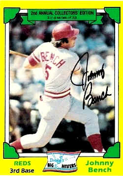1982 Drakes Baseball CardJohnny Bench
