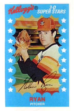 1982 Kellogg's Card11 Nolan Ryan