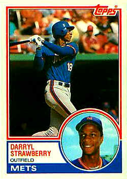 1983 Topps Traded Baseball Card 108T Darryl Strawberry XRC