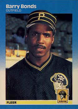 1987 Fleer baseball Card 604Barry Bonds Rookie