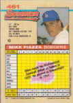 Back of 1992 Bowman Card 461 Mike Piazza Rookie