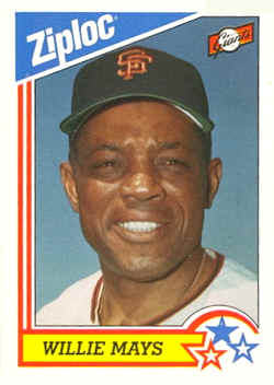 1992 Ziploc Baseball CardWillie Mays