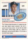 Back of 1993 ScoreCard number 489 - Derek Jeter RC