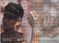 Back of 1995 Fleer baseball Card 19Cal Ripken Jr.