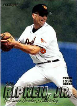 1997 Fleer baseball Card 13 Cal Ripken Jr