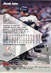 Back of 1998 Stadium ClubDerek Jeter Card 241