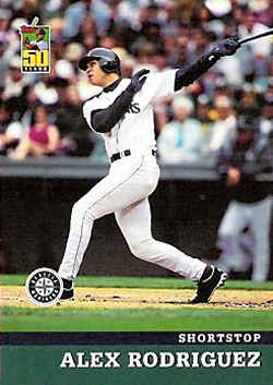 2001 Post baseball Card 1 Alex Rodriguez