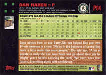 Back of 2007 Pepsi baseball card