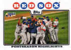 2008 Topps Card 234A Red Sox celebrating 