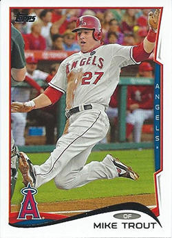 2014 Topps card 1 Mike Trout