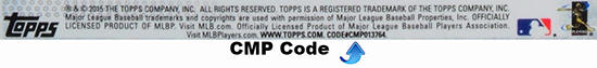 2015 Topps CMP Codes
