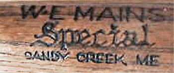 W.E. Mains Sandy Creek ME Mains Special