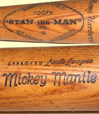 Stan-The-Man No. 700FH Mickey Mantle Baseball Bat