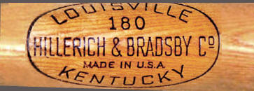 Hillerich & Bradsby Co. 180 Grand Slam Bat 1972-1979