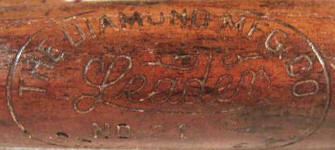The Diamond Mfg. Co. Leader baseball bat