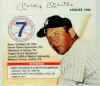 1995 Mickey Mantle Donor Card