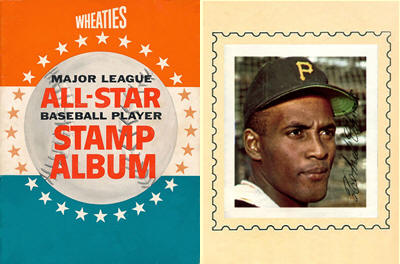 1964 Wheaties Major League All-Star Baseball Player Stamps