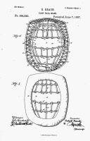 1887 catchers mask Patent for inflatable pads