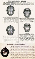 1920 D&M 1922 Goldsmith Catchers Masks