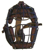 1900's -1910's catchers mask with Sun-Shade