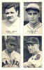 1935 Four on one Exhibit Babe Ruth Frank Hogan Walter Berger Ed Brandt