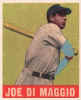 1048-49 Leaf Joe DiMaggio card number 1