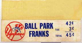 Yankees Ball Park Franks Vendors Hat