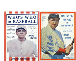 1920-1921 Who's How in Baseball Babe Ruth covers