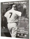 1995 Mickey Mantle Leave Your Own Legacy Mickey's Team Poster