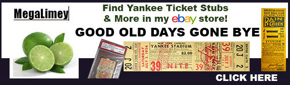 New York Yankees Ticket Stubs on ebay