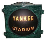 Yankee Stadium Traffic Signal Light 