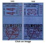 Comparison of 1955 & 1958 Grandstand Stubs