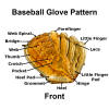 Baseball Glove Pattern (parts) Front